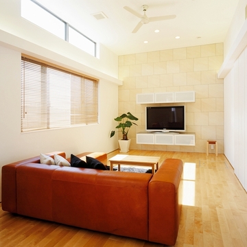 ハイサイトライトで明るいリビング