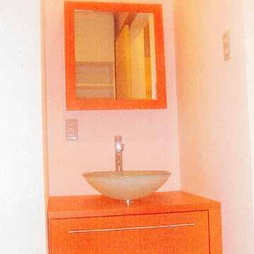 コンパクトな洗面スペース