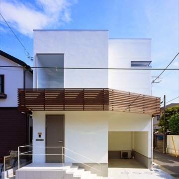 敷地を最大限に利用したバルコニー