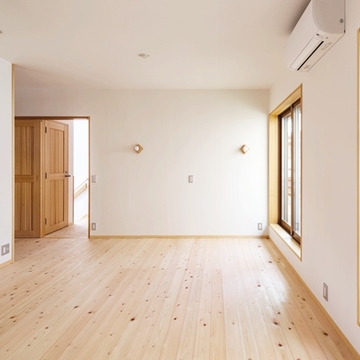 壁・天井和紙張りの寝室