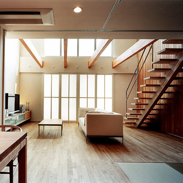 和室・リビング・ダイニングは可動式間仕切りを設置することにより、フレキシブルな空間に