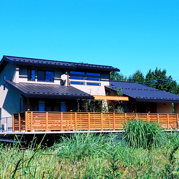 採光も考慮した外壁