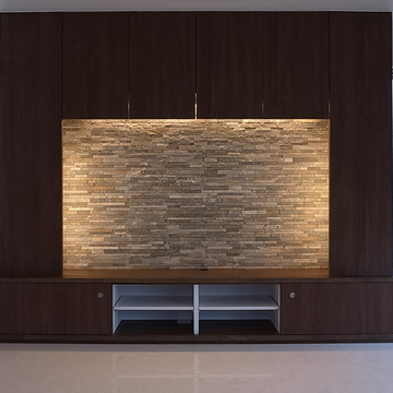 2階リビングのテレビボードb