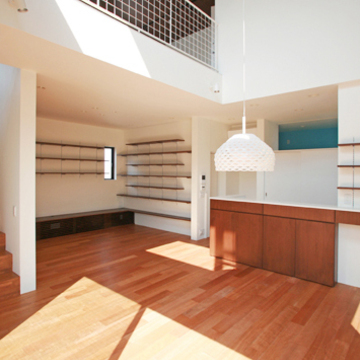 厚突きのチェリーの複合フローリングの床