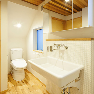 開放感のある水廻り空間