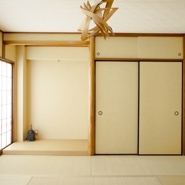 照明で個性を持たせた和室