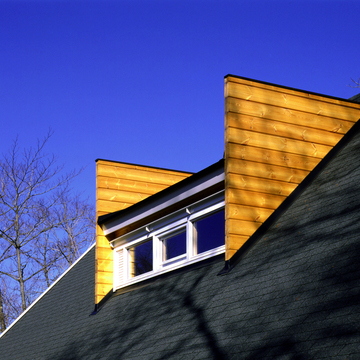 ドーマー窓を印象的な猫の耳のようにデザイン