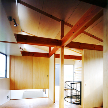 シンプルな木の家