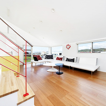 パノラマ眺望をたのしむリビング