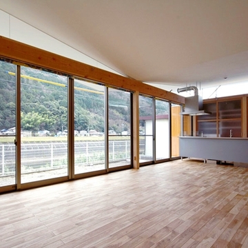 バタフライハウスのリビング