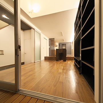 ウッドできからLDKを眺める