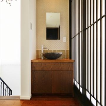 和室横の洗面台