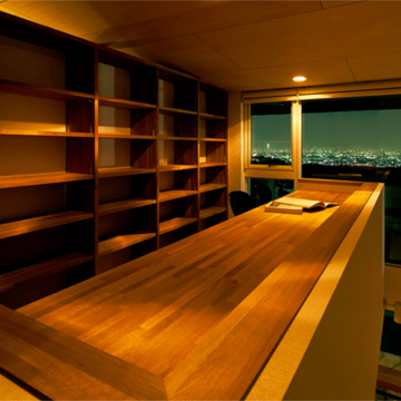 ワークスペースから見える夜景