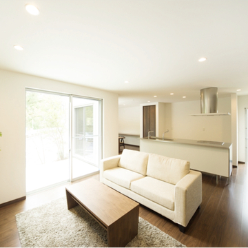 L字型に展開するLDK