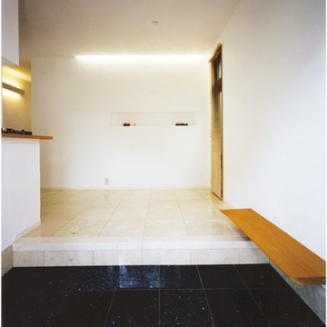 北側玄関の照明