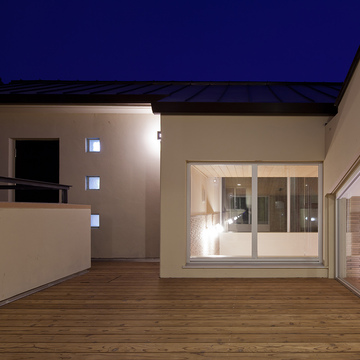 ルーフテラス夜景