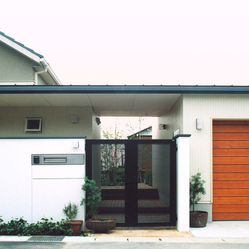 書庫＆車庫の増築｜北デッキの家