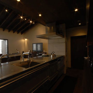 風の家のリビング