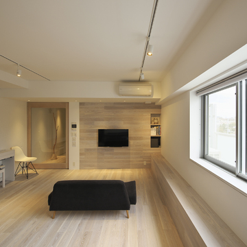 ベンチのあるリビング