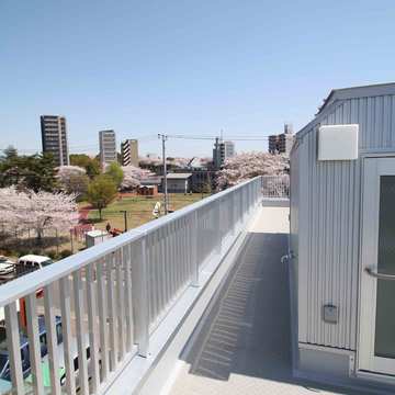 ルーフバルコニー｜狭小間口の家｜東京都北区