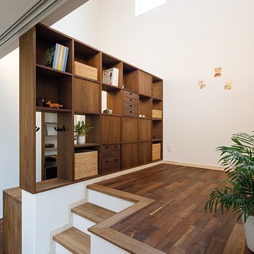 スキップフロアのライブラリー。