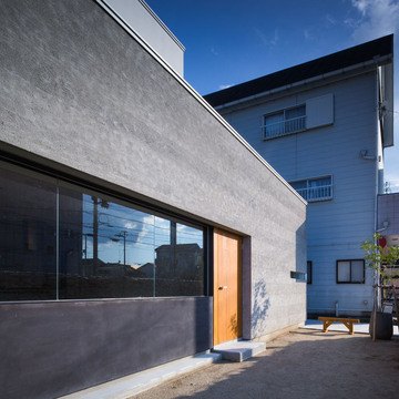 モルタルかき落としの外壁