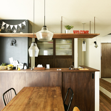 カフェ風キッチンで料理も楽しく