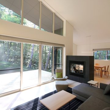 富士山麓の別荘｜リビングルーム