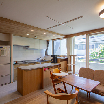 開放的なリビング・ダイニング・キッチン