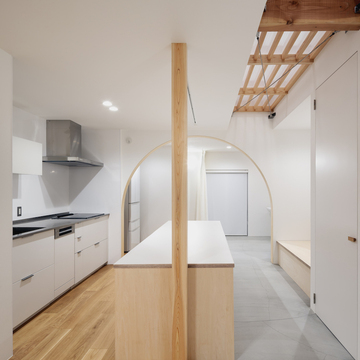 キッチン廻り夕景