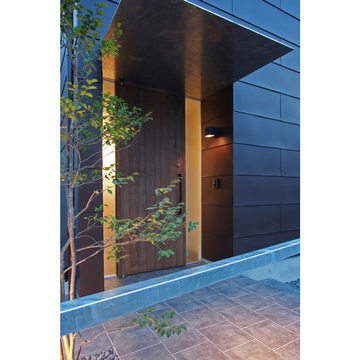 玄関ポーチ夕景