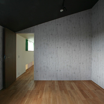 ハードな仕上げの子供室