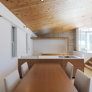 レンジフードがないシンプルなキッチン