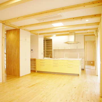 両面から使える壁のような収納