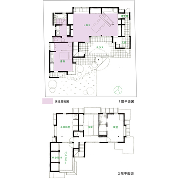 間取り無垢テーブルが似合う