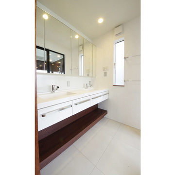 2連一体型洗面カウンター