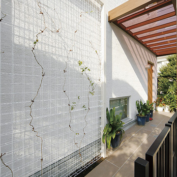 緑のカーテン用フェンス