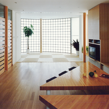 たたみコーナーは仕切ってゲストルームにも