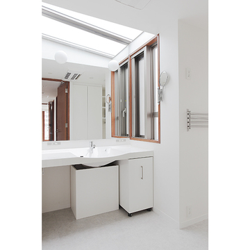 清潔感のある洗面室