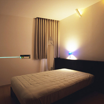 間接照明を生かした寝室