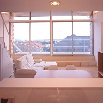 カウンターキッチンからの眺めも抜群