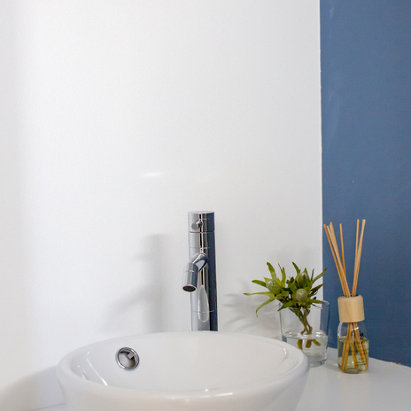 シンプルかつデザイン性の高い洗面台