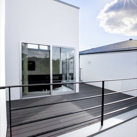 開放感のあるバルコニー