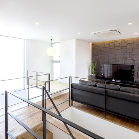 風の通る開放的なリビング