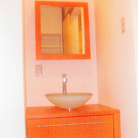 コンパクトな洗面スペース