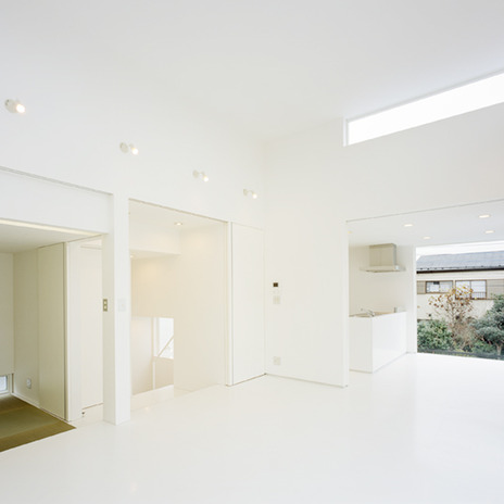 リビングから外を見る