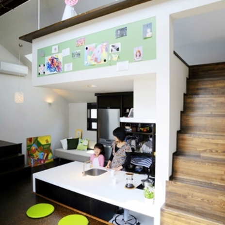 ２階子世帯のダイニングキッチン