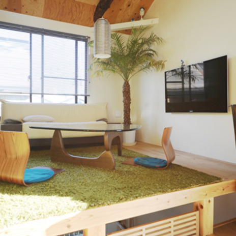 スキップフロアの自然換気