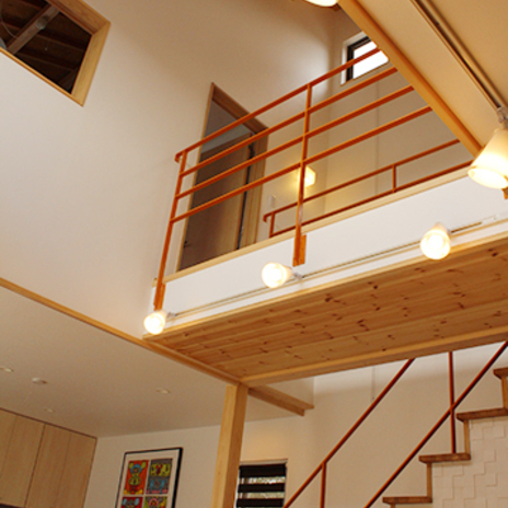 リビング・ダイニングを開放的にする吹抜