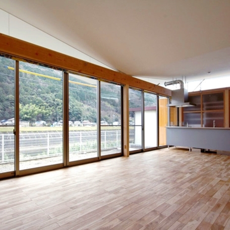 バタフライハウスのリビング